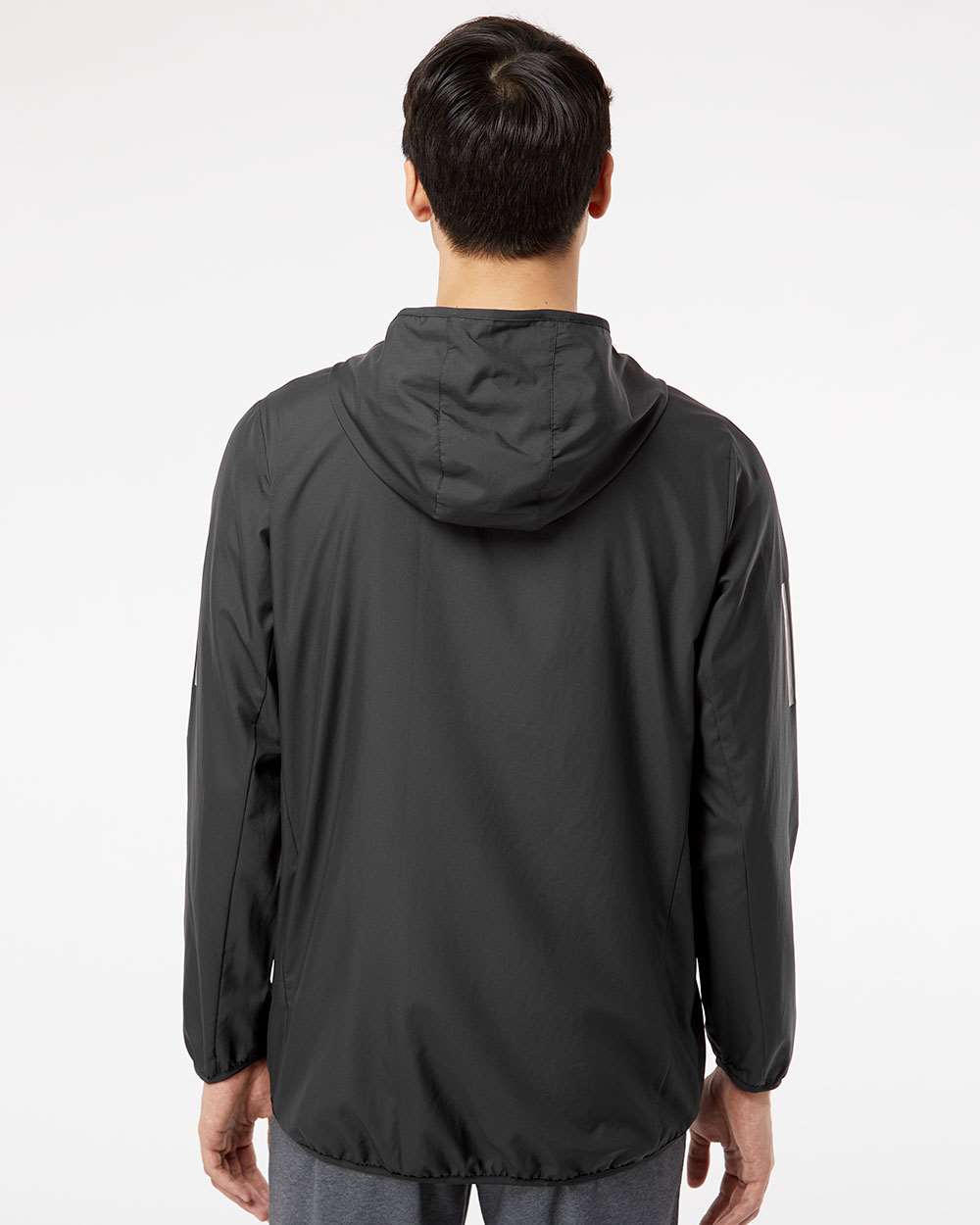 Adidas A524 Hooded Full-Zip Windbreaker #colormdl_Black
