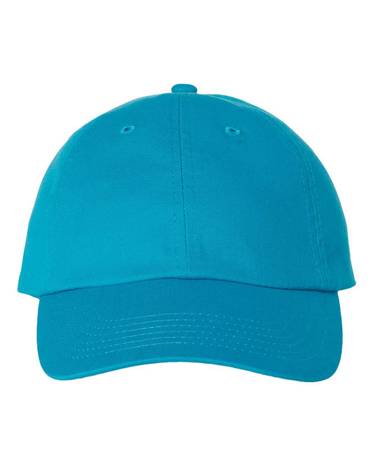 Neon Blue Color Adult Bio-Washed Classic Dad’s Cap