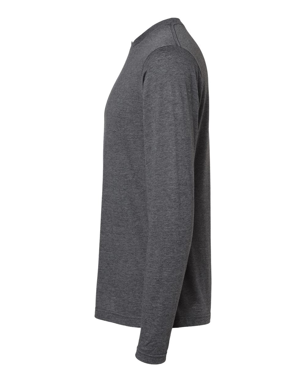 M&O Poly-Blend Long Sleeve T-Shirt 3520 #color_Heather Charcoal