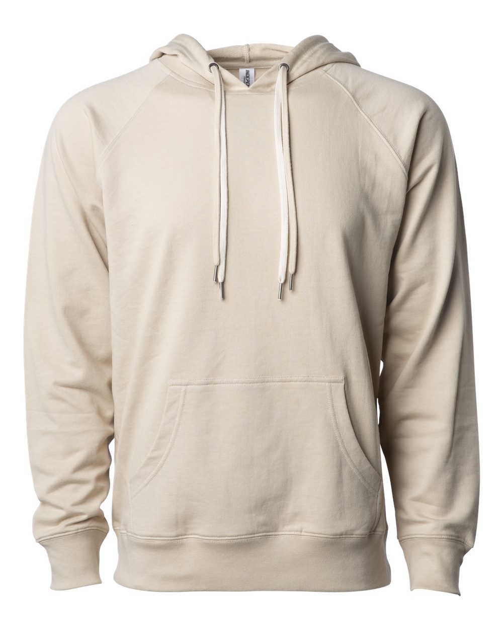 Independent Trading Co. Icon Unisex Lightweight Loopback Terry Hooded Sweatshirt SS1000 #color_Sand