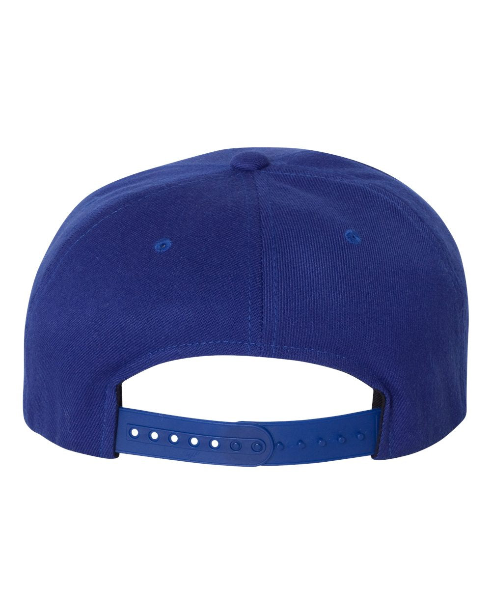 Flexfit 110® Flat Bill Snapback Cap 110F Royal Blue Color Flexfit 110® Flat Bill Snapback Cap Back View
