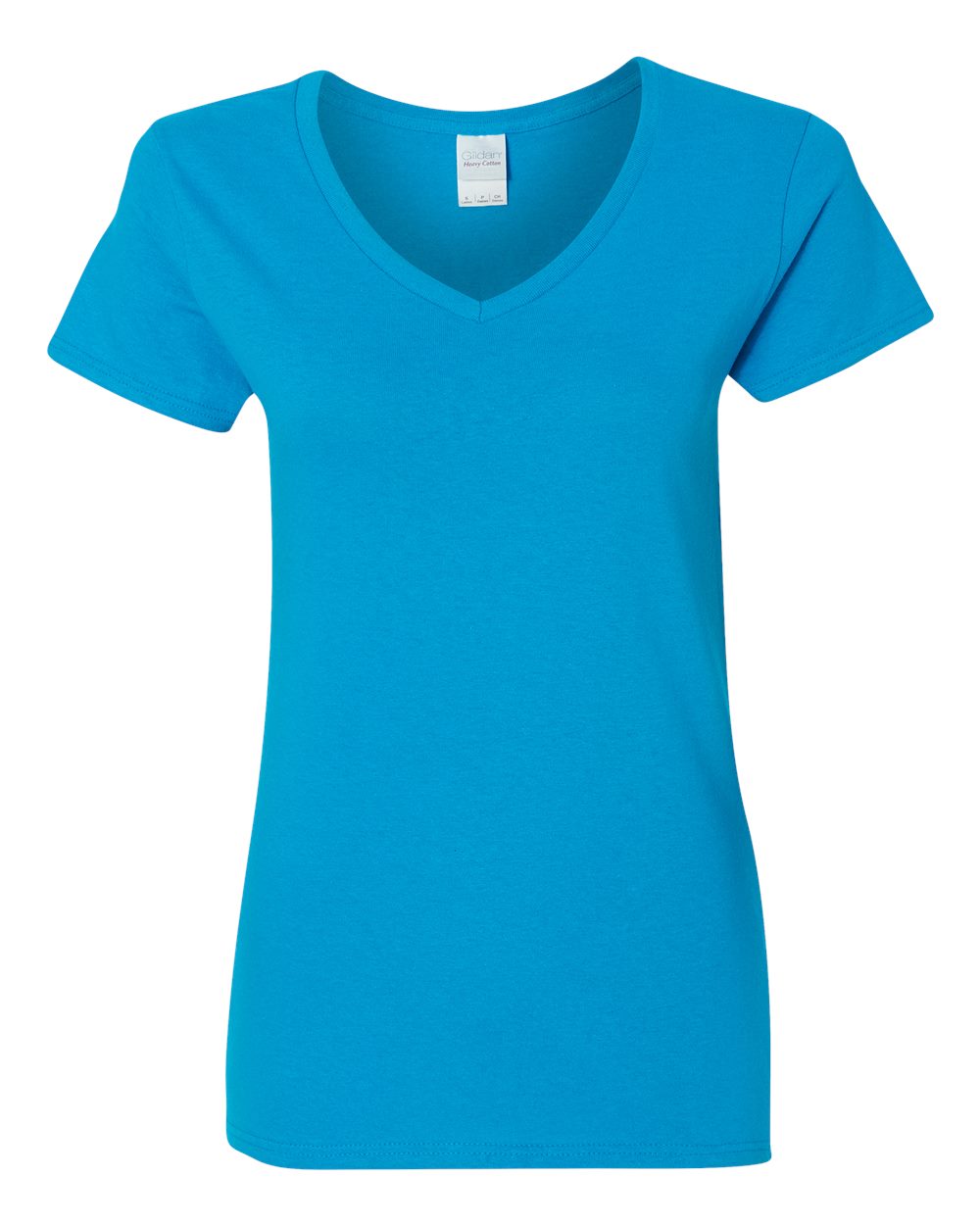 Gildan Heavy Cotton™ Women’s V-Neck T-Shirt 5V00L #color_Sapphire