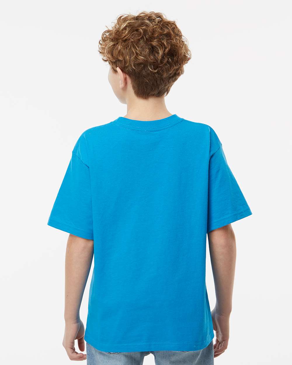 M&O Youth Gold Soft Touch T-Shirt 4850 #colormdl_Sapphire