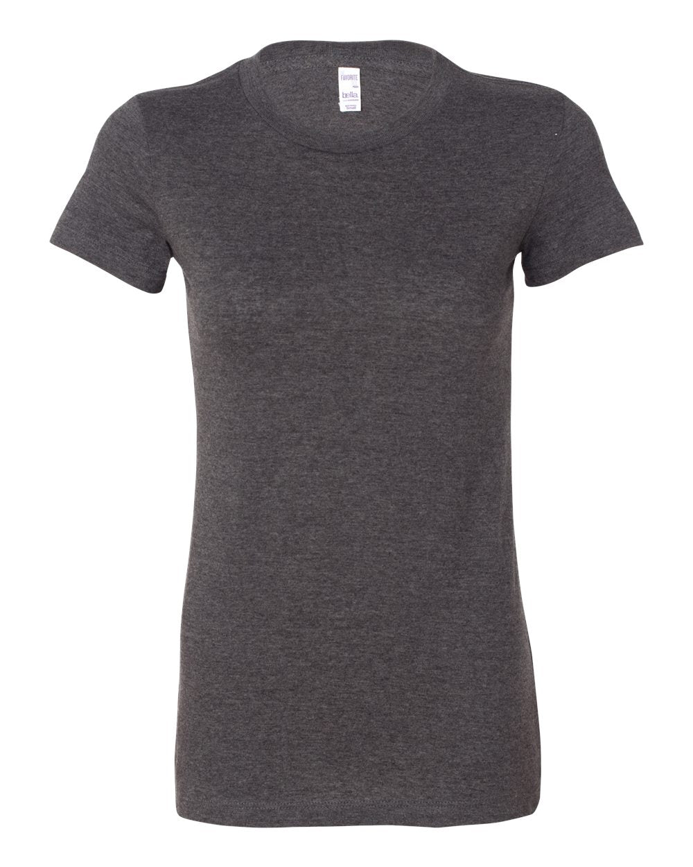 Dark Grey Heather Color Women's Slim Fit Tee