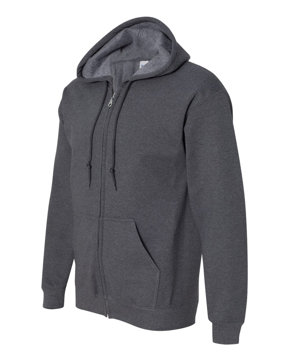 Gildan Heavy Blend™ Full-Zip Hooded Sweatshirt 18600 #color_Dark Heather