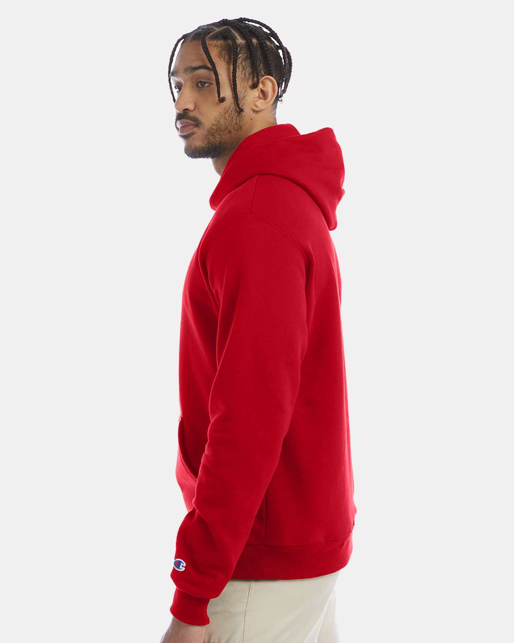 Champion Powerblend® Hooded Sweatshirt S700 #colormdl_Scarlet