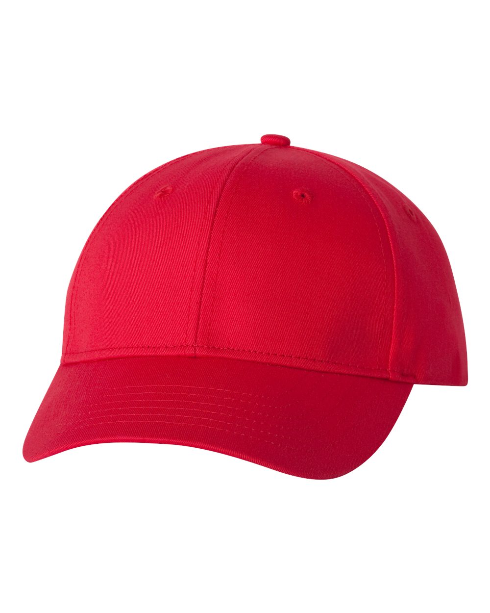 Red Color Valucap Lightweight Twill Cap