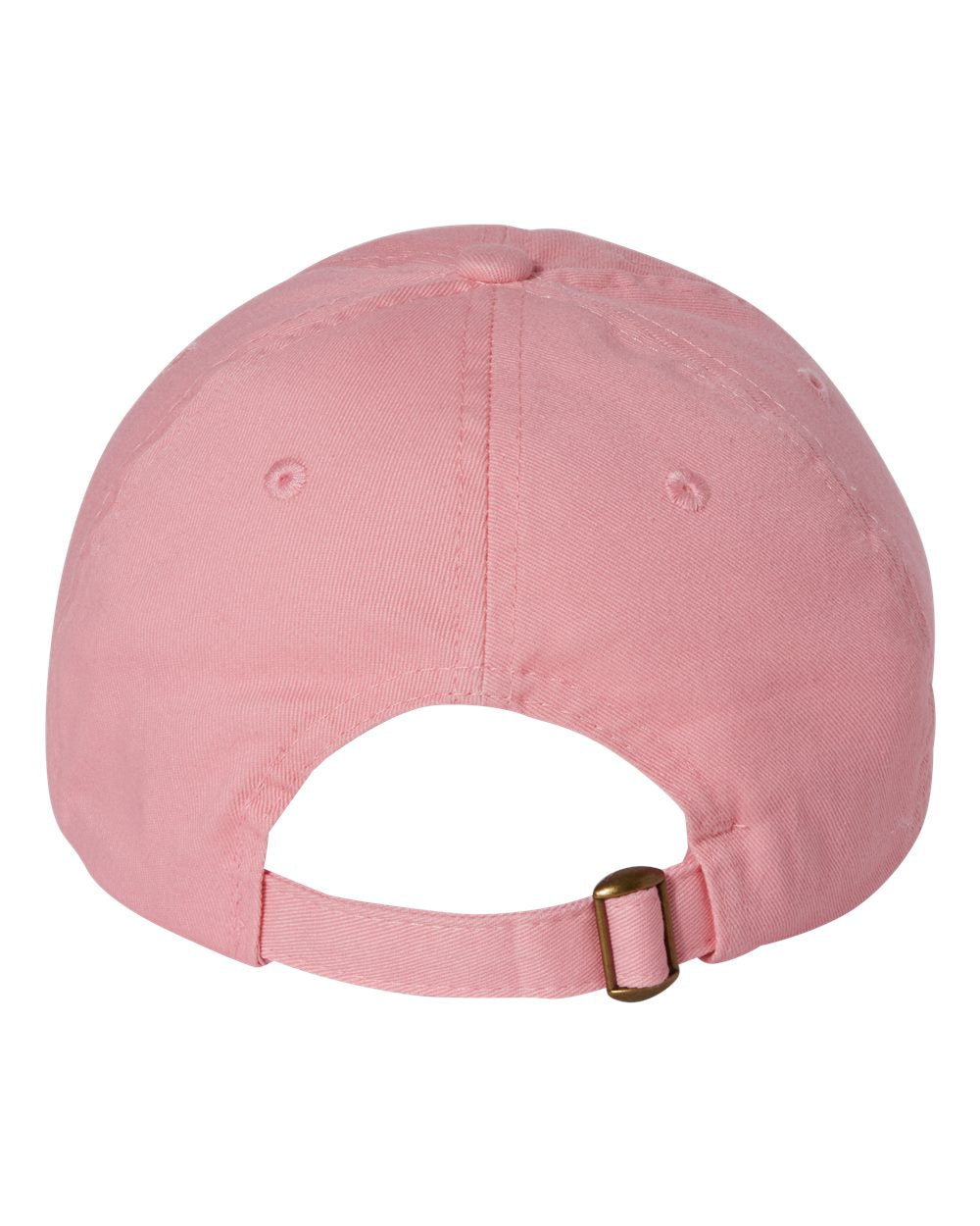 Pink Color Adult Bio-Washed Classic Dad’s Cap Back View