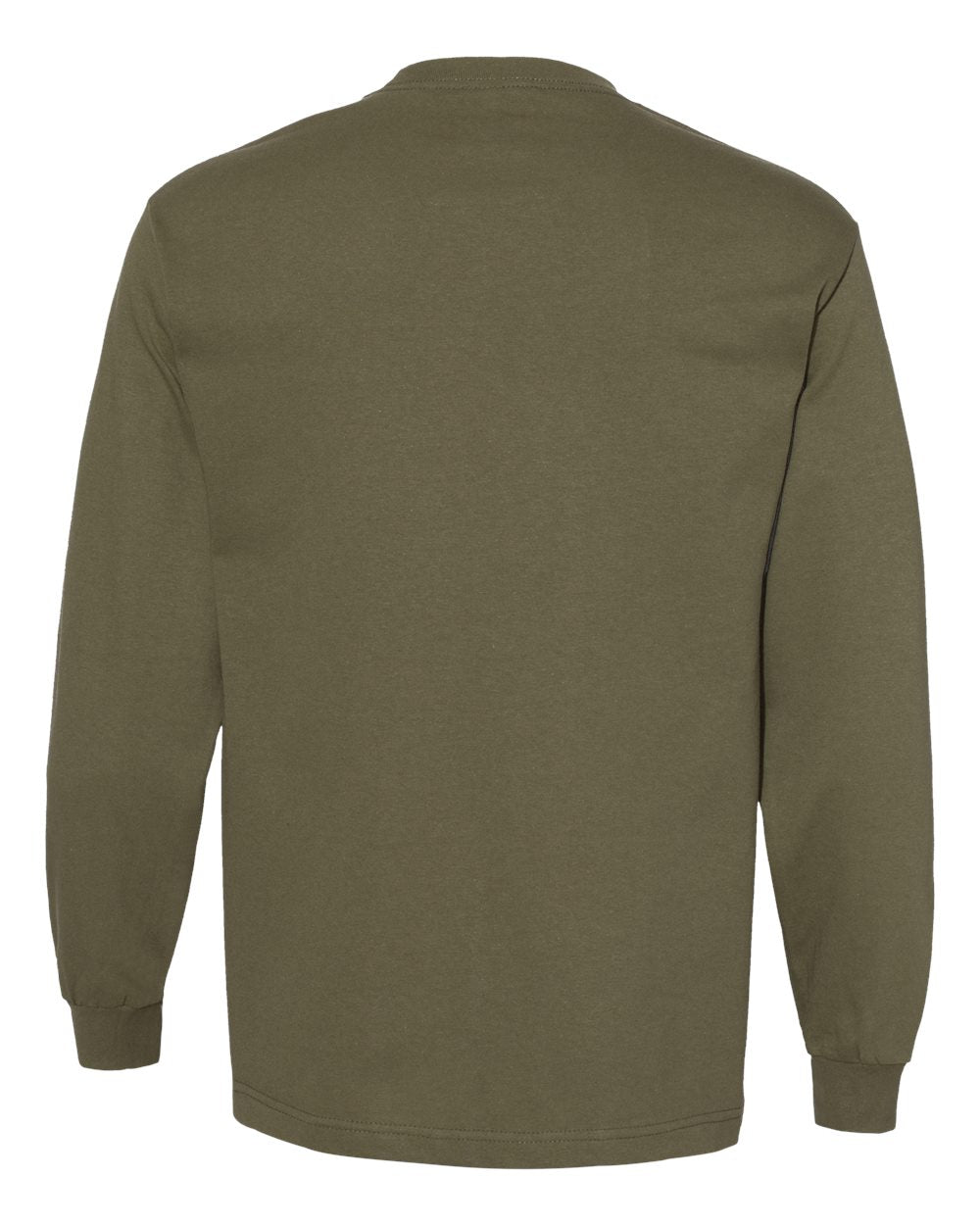 American Apparel  1304 Unisex Heavyweight Cotton Long Sleeve Tee #color_Military Green