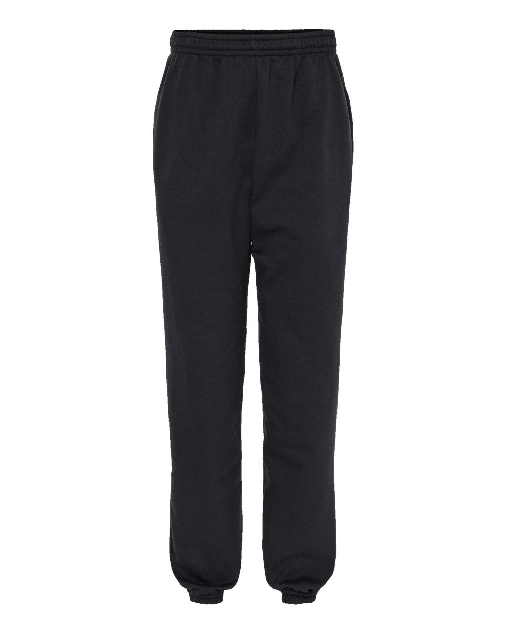 King Fashion Pocketed Sweatpants with Elastic Cuffs KF9012 #color_Black