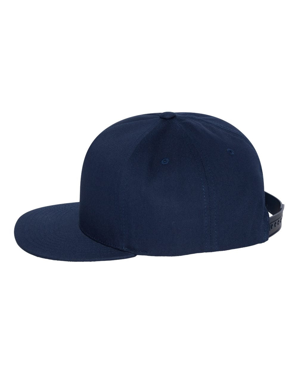 Navy Color Flat Bill Cap Side View