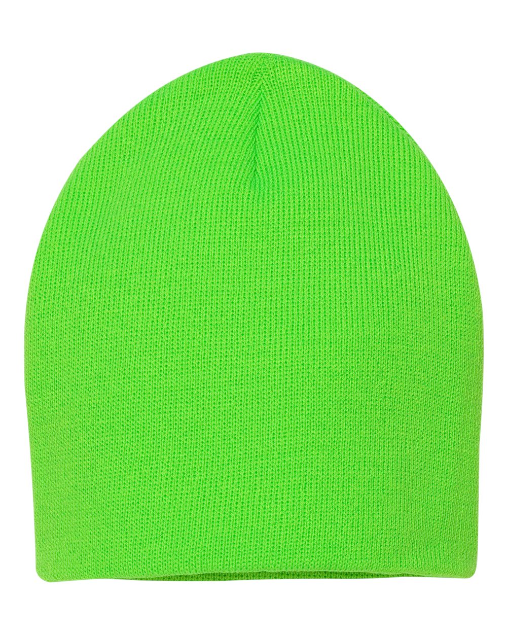 Neon Green Color Sportsman 8" Knit Beanie
