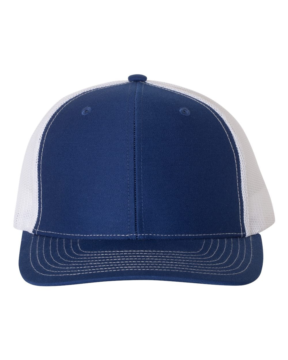 Royal and White Color Adjustable Snapback Trucker Cap