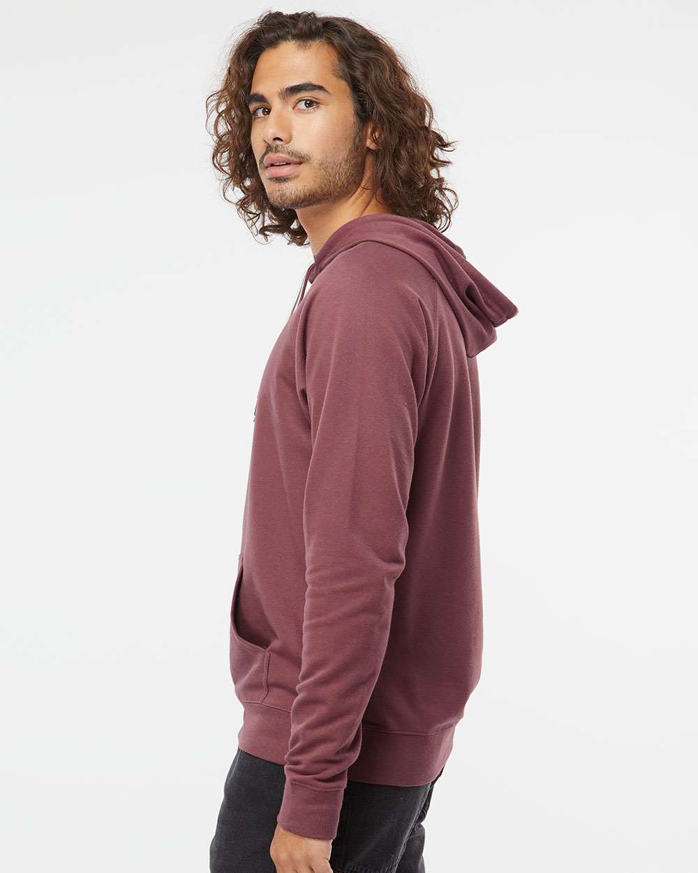 Independent Trading Co. Icon Unisex Lightweight Loopback Terry Hooded Sweatshirt SS1000 #colormdl_Port
