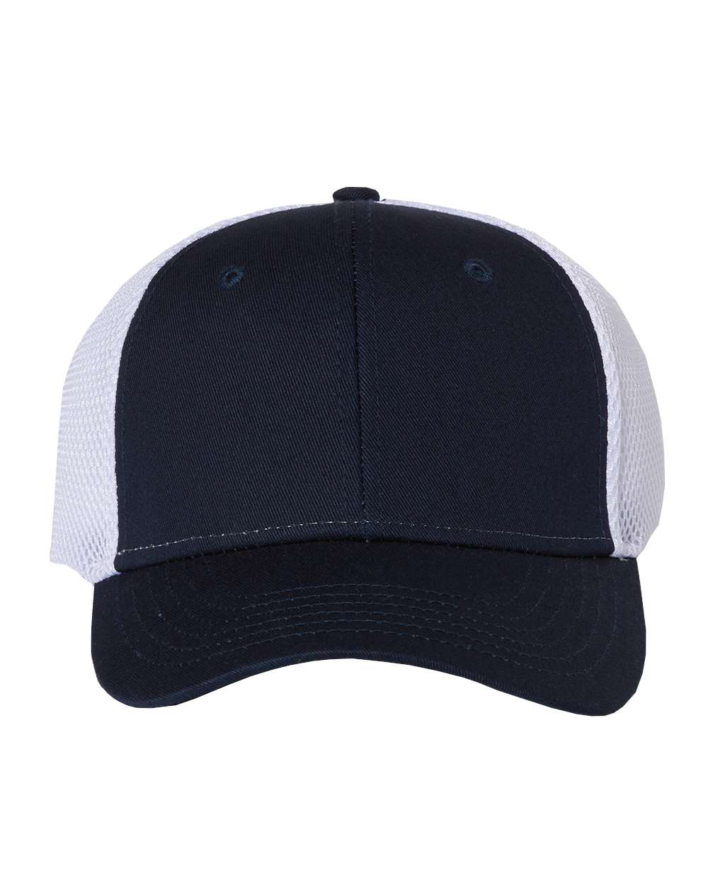 Navy and White Color Sportsman Spacer Mesh-Back Cap
