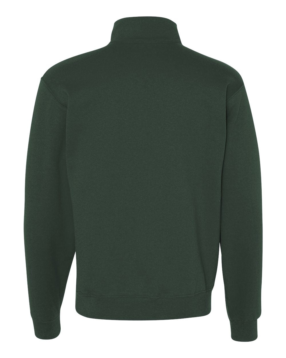 JERZEES Nublend® Cadet Collar Quarter-Zip Sweatshirt 995MR #color_Forest Green