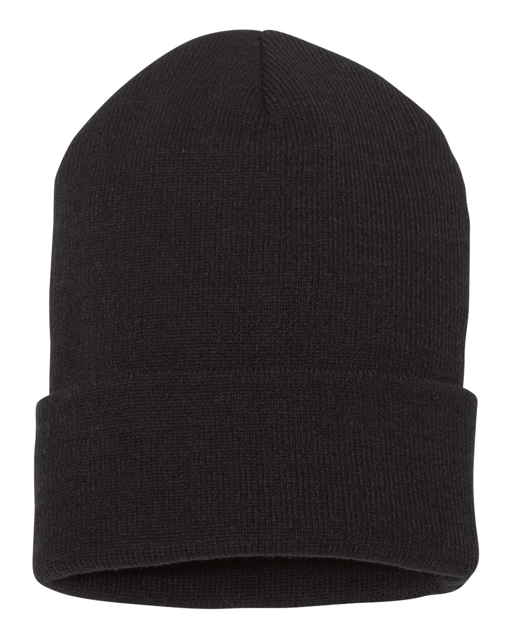 Black Color YP Classics Cuffed Beanie 1501KC