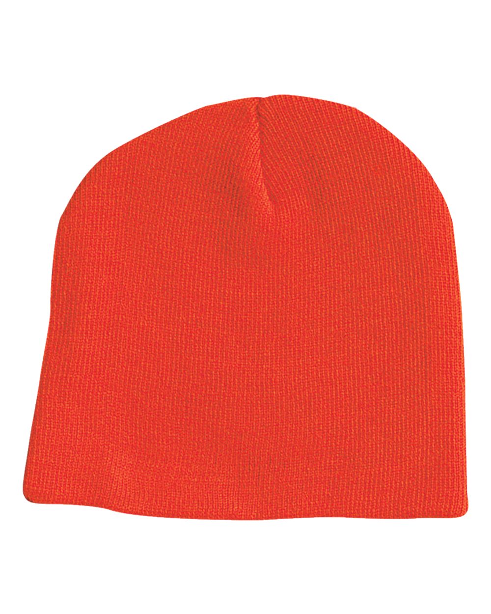 Blaze Orange Color Sportsman 8" Knit Beanie SP08