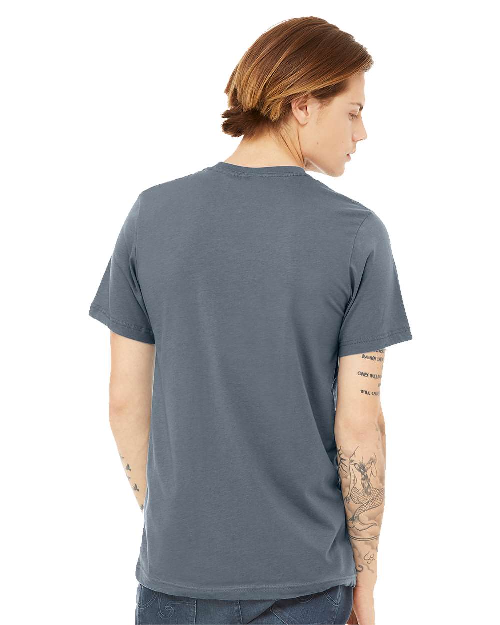 BELLA + CANVAS Unisex Jersey Tee 3001 mdl Steel Blue Color Unisex Jersey Tee