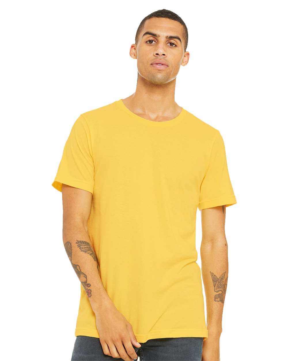 BELLA + CANVAS Unisex Jersey Tee 3001 mdl Yellow Color BELLA + CANVAS Unisex Jersey Tee