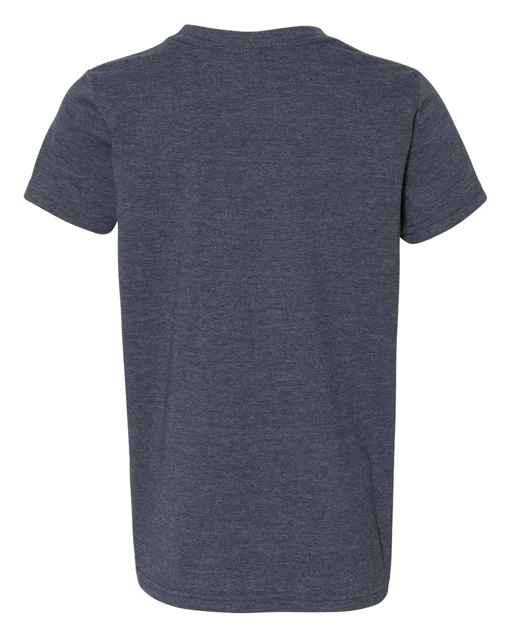 BELLA + CANVAS Youth CVC Unisex Jersey Tee 3001YCVC #color_Heather Navy