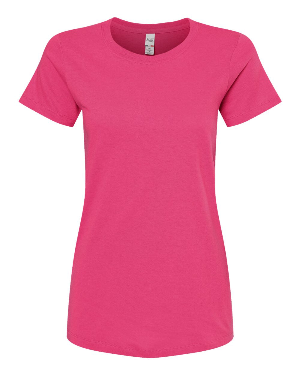 M&O Women's Gold Soft Touch T-Shirt 4810 #color_Heliconia