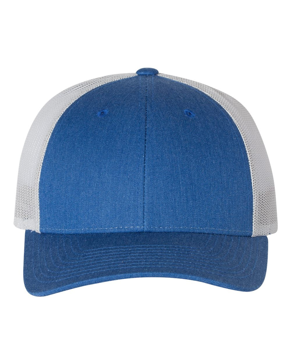 Heather Royal and Silver Color Richardson Low Pro Trucker Cap
