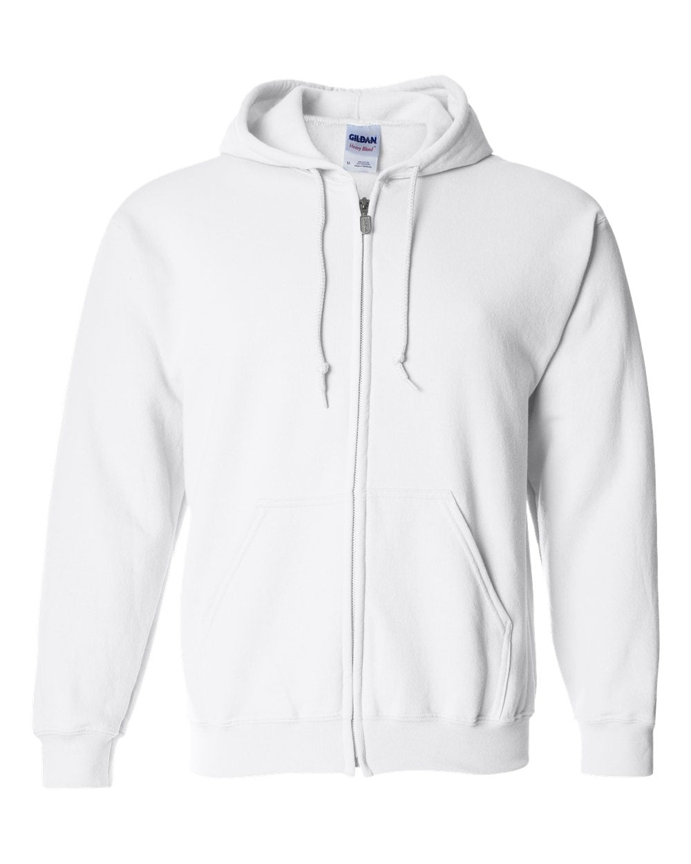 Gildan Heavy Blend™ Full-Zip Hooded Sweatshirt 18600 #color_White