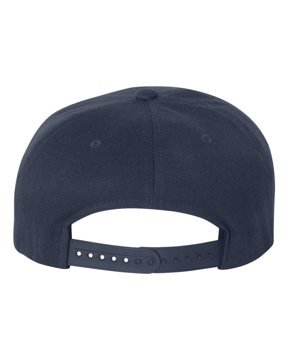 Flexfit 110® Flat Bill Snapback Cap 110F Navy Color Flexfit 110® Flat Bill Snapback Cap Back View