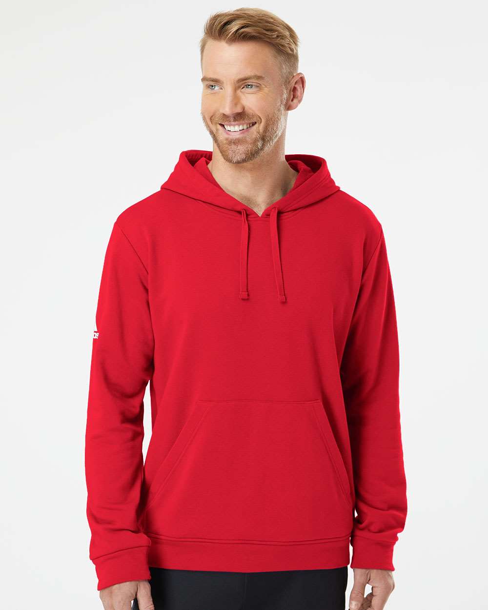 Adidas A432 Fleece Hooded Sweatshirt #colormdl_Red