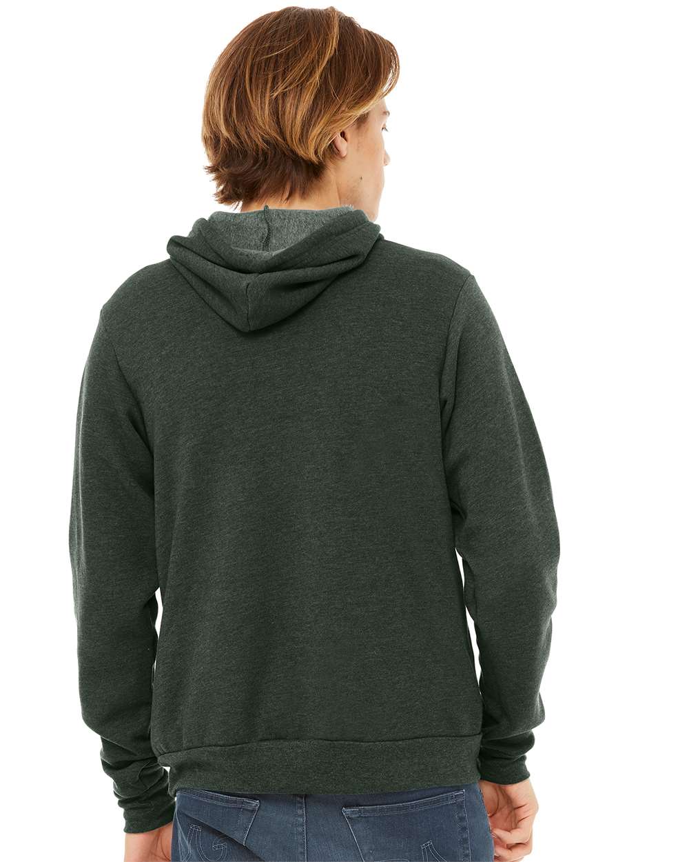 BELLA + CANVAS Unisex Sponge Fleece Hoodie 3719 #colormdl_Heather Forest