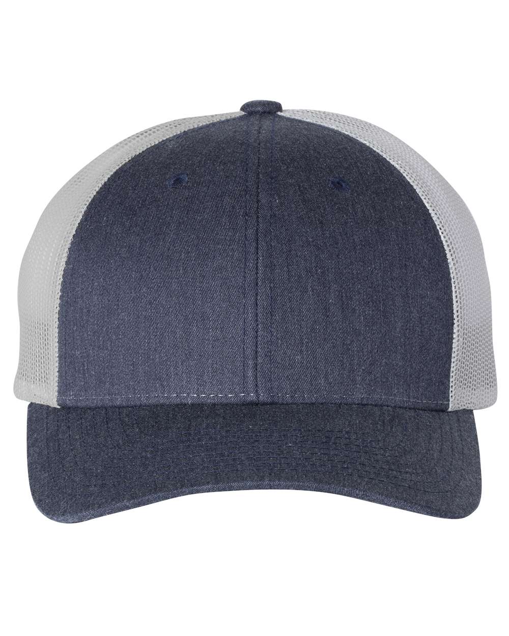 Heather Navy and Silver Charcoal Color Richardson Low Pro Trucker Cap
