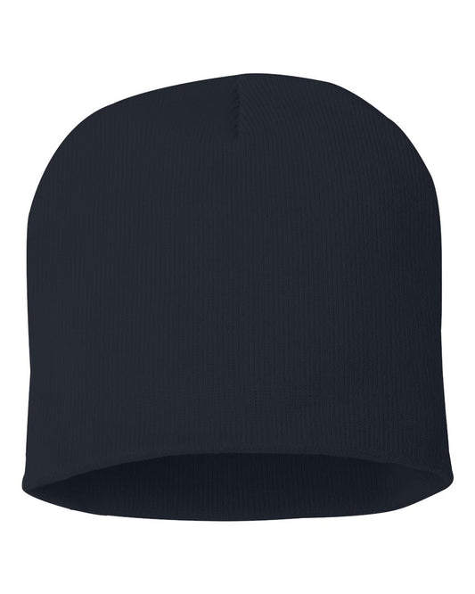 Navy Color Sportsman 8" Knit Beanie