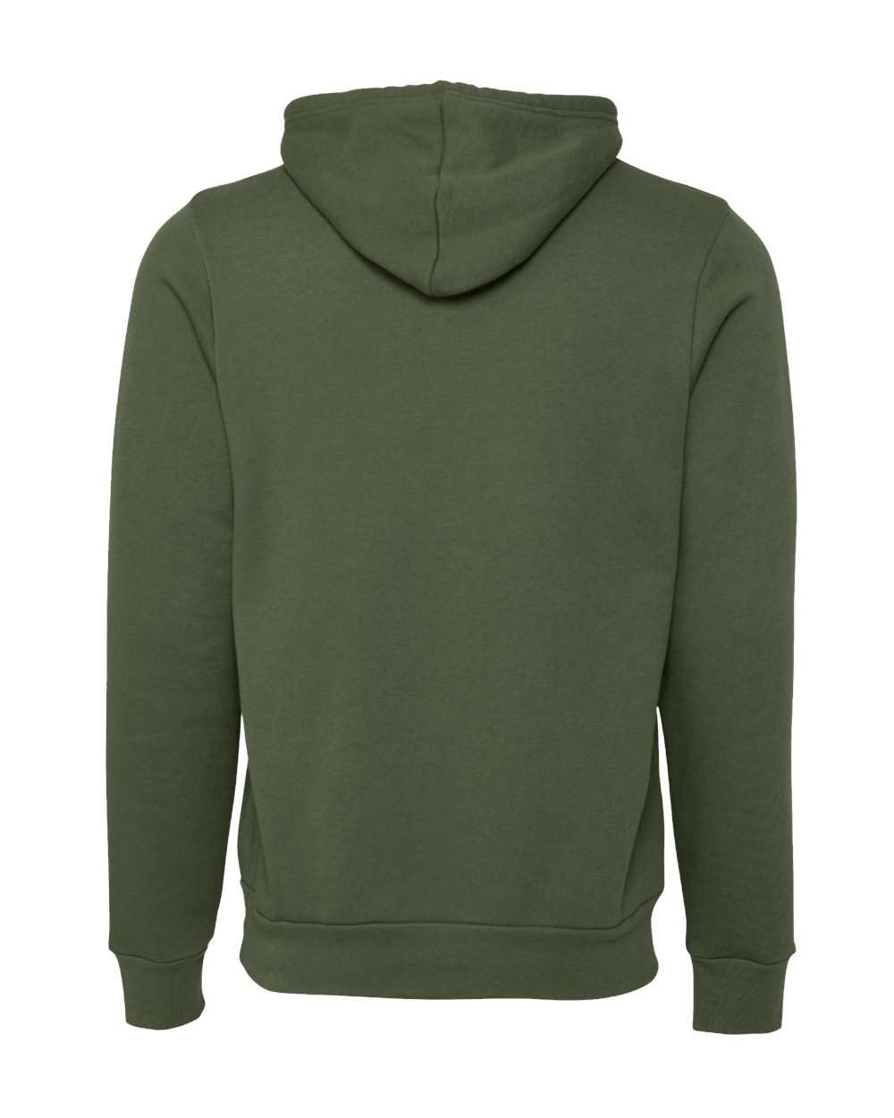 BELLA + CANVAS Unisex Sponge Fleece Hoodie 3719 Military Green Color Unisex Sponge Fleece Hoodie