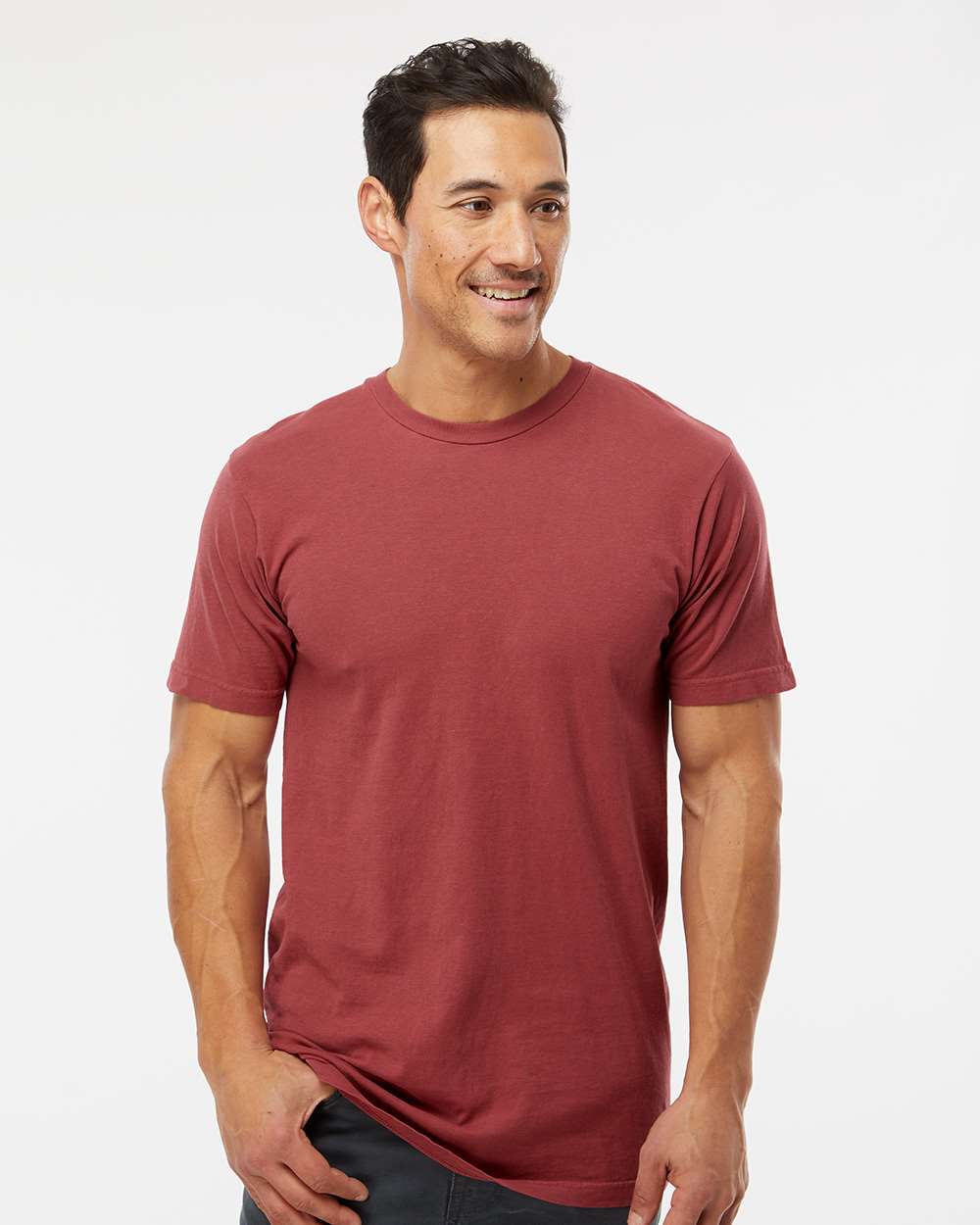 M&O Unisex Vintage Garment-Dyed T-Shirt 6500M #colormdl_Crimson