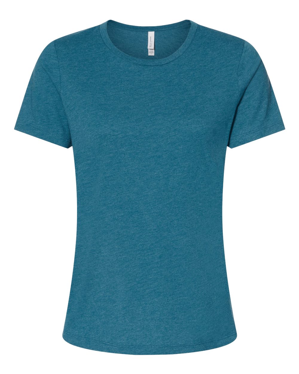 BELLA + CANVAS Women’s Relaxed Fit Heather CVC Tee 6400CVC Heather Deep Teal Color Women’s Relaxed Fit Heather CVC Tee