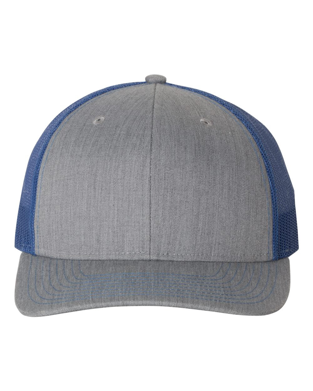 Heather Grey and Royal Adjustable Snapback Trucker Cap