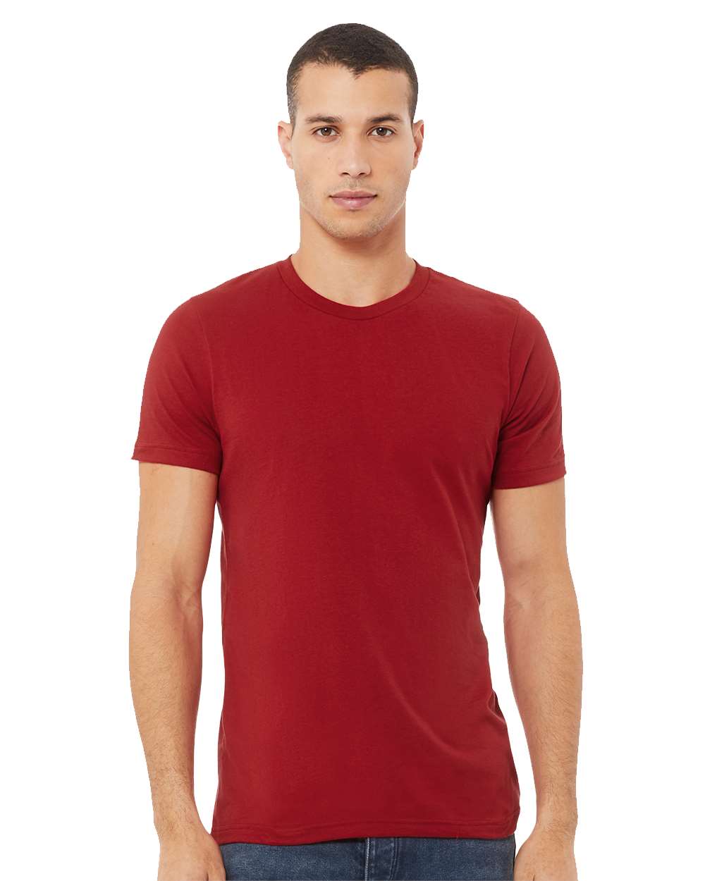 mdl Canvas Red Color BELLA + CANVAS Unisex Jersey Tee