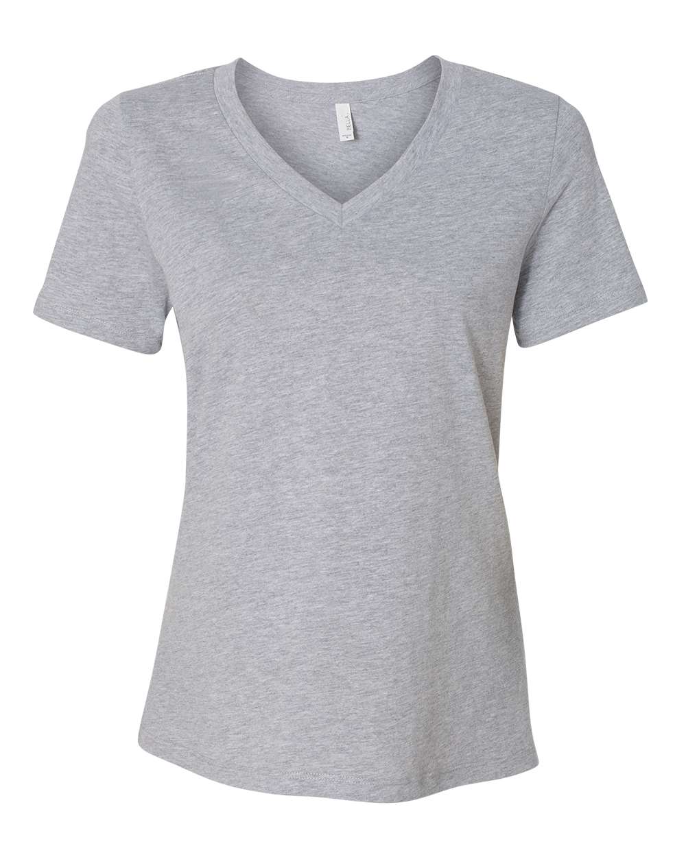 Athletic Heather Color Women's Relaxed Heather CVC V-Neck Tee
