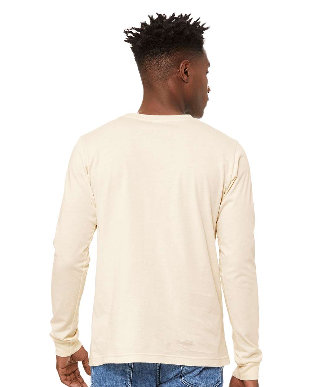 BELLA + CANVAS Unisex Jersey Long Sleeve Tee 3501 #colormdl_Natural