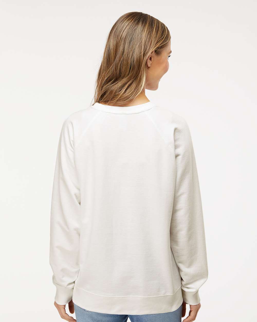 Independent Trading Co. Icon Unisex Lightweight Loopback Terry Crewneck Sweatshirt SS1000C #colormdl_Bone