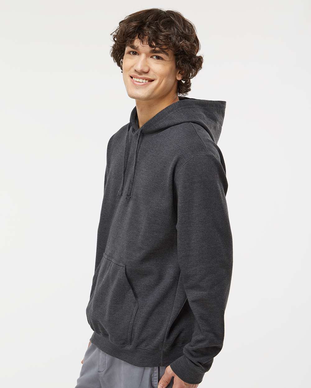 M&O Unisex Pullover Hoodie 3320 #colormdl_Dark Heather