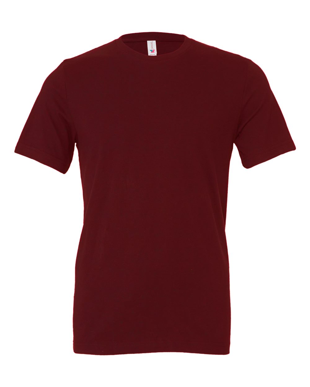 BELLA + CANVAS Unisex Jersey Tee 3001 Maroon Color BELLA + CANVAS Unisex Jersey Tee