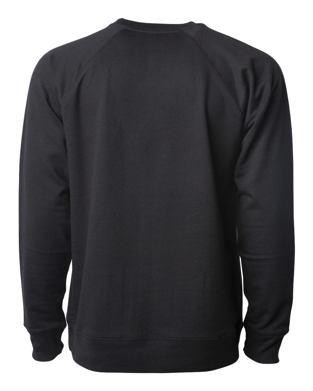 Independent Trading Co. Icon Unisex Lightweight Loopback Terry Crewneck Sweatshirt SS1000C #color_Black