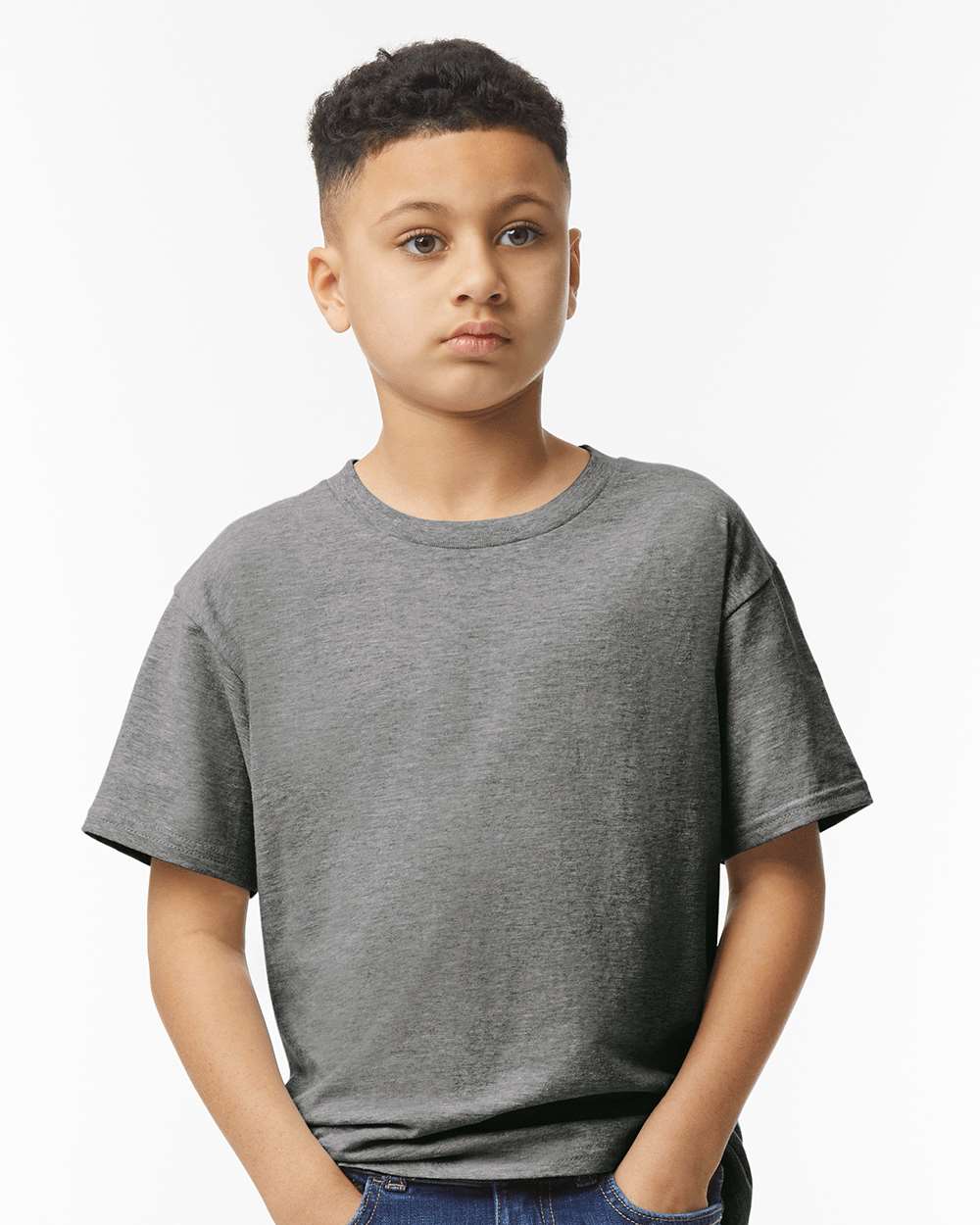 Gildan Softstyle® Youth T-Shirt 64000B #colormdl_Graphite Heather