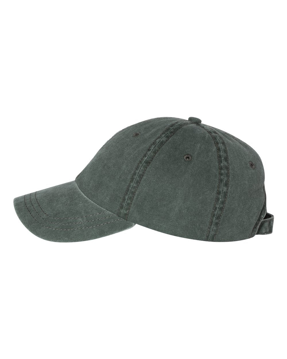 Forest Color Sportsman Pigment-Dyed Cap Side View