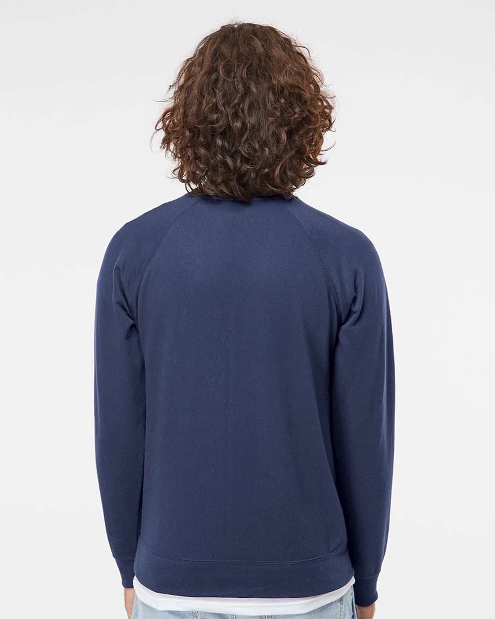 Independent Trading Co. Icon Unisex Lightweight Loopback Terry Crewneck Sweatshirt SS1000C #colormdl_Indigo