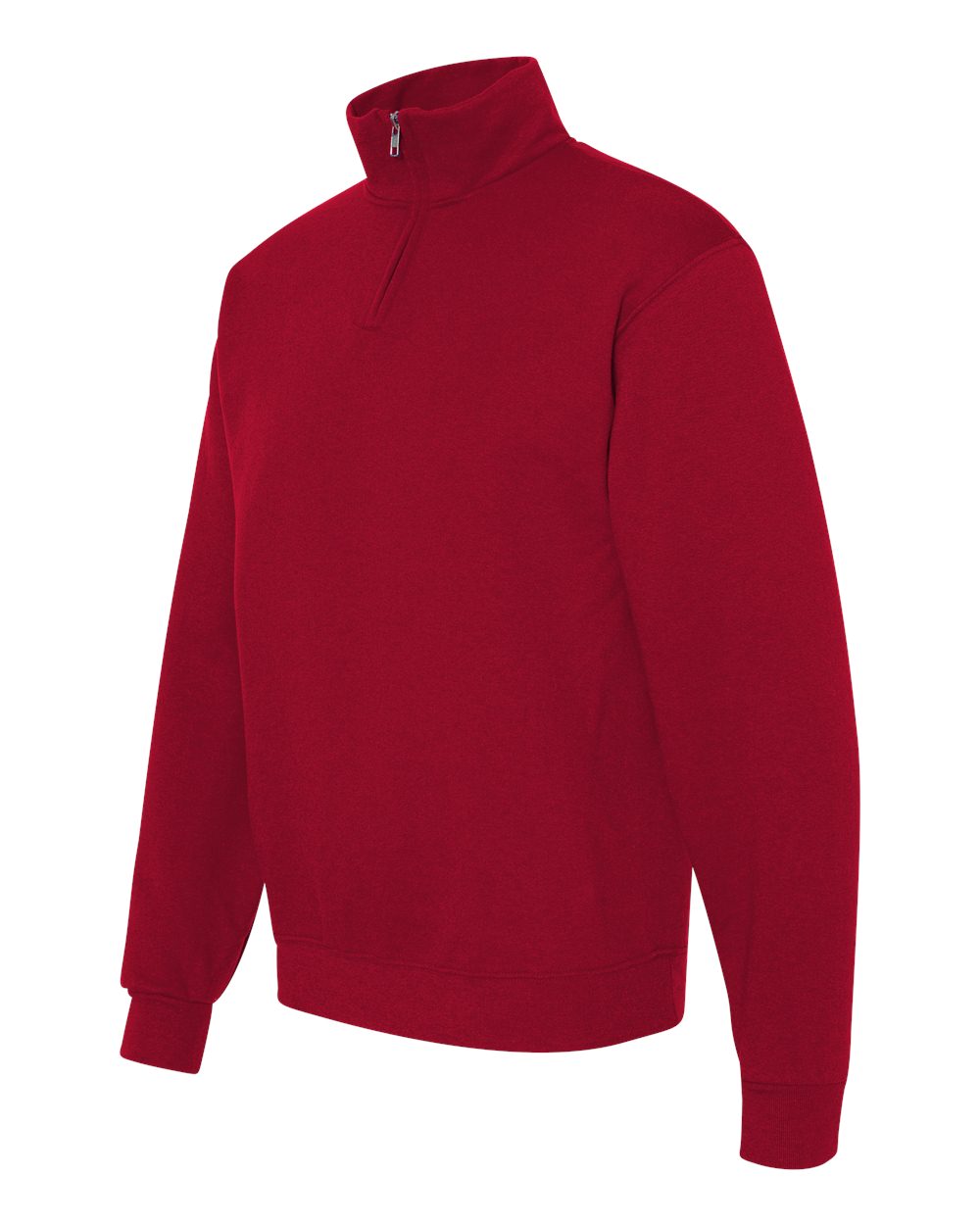 JERZEES Nublend® Cadet Collar Quarter-Zip Sweatshirt 995MR #color_True Red