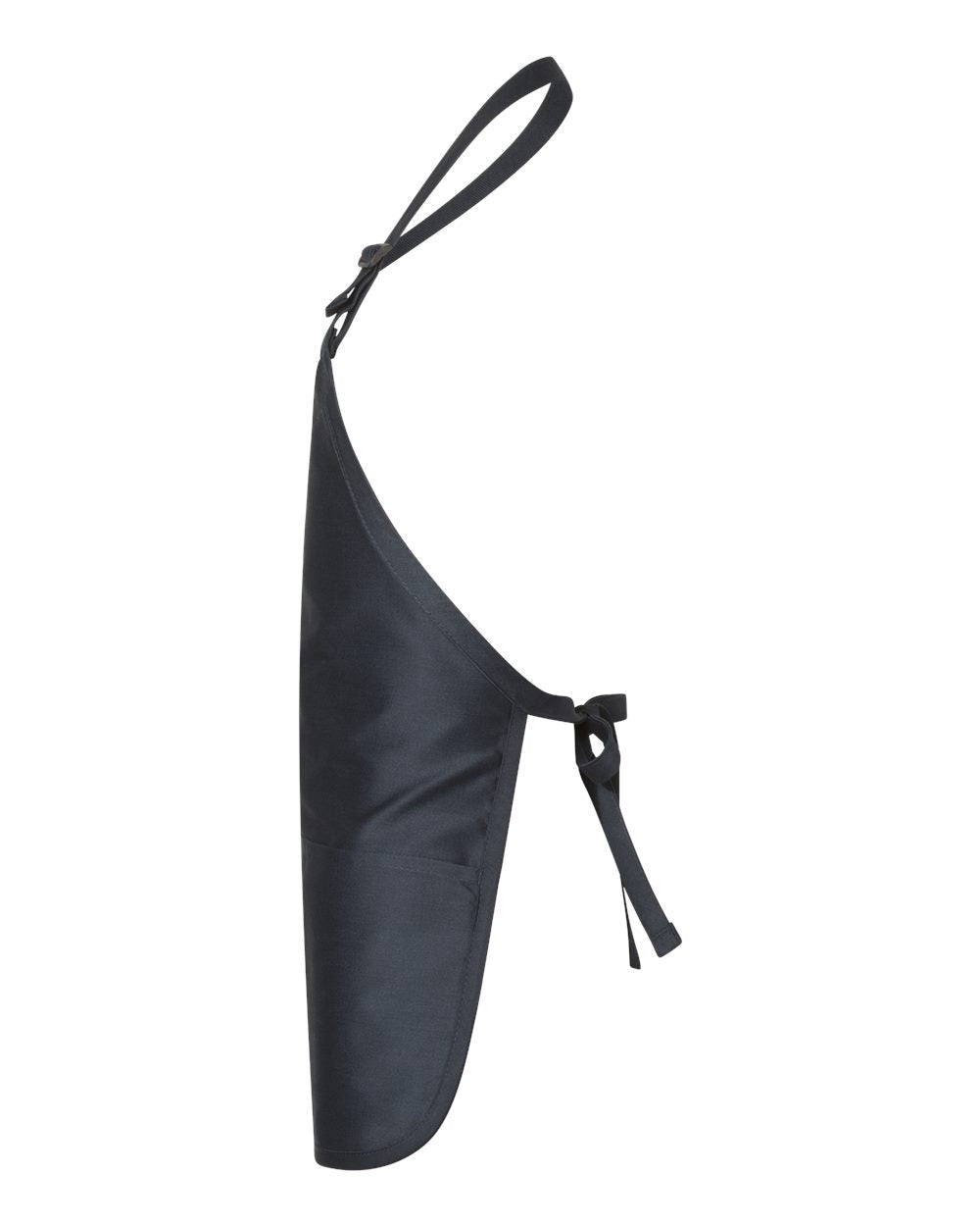 Q-Tees Full-Length Apron with Pouch Pocket Q4250 #color_Navy