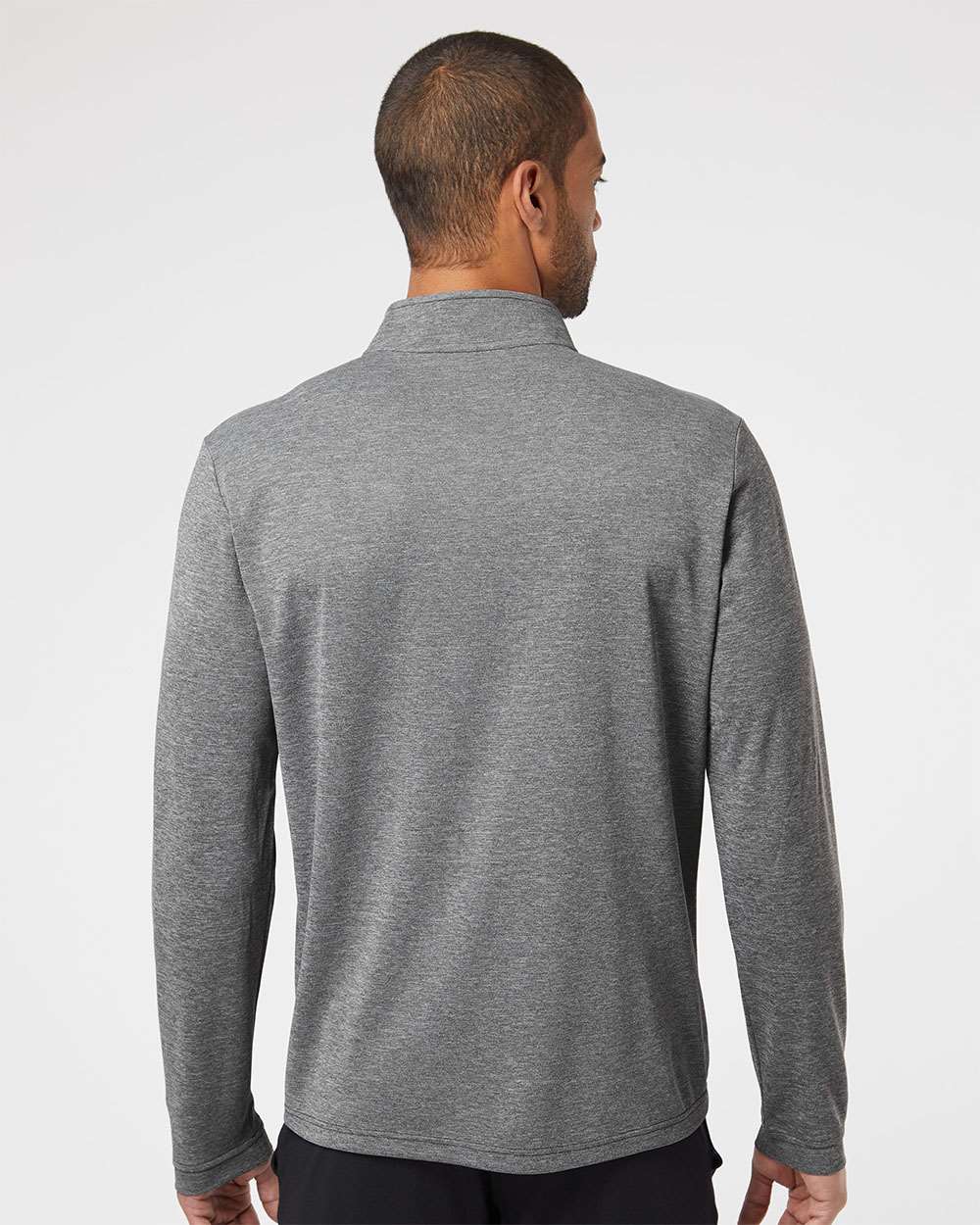 Adidas A401 Lightweight Quarter-Zip Pullover #colormdl_Black Heather